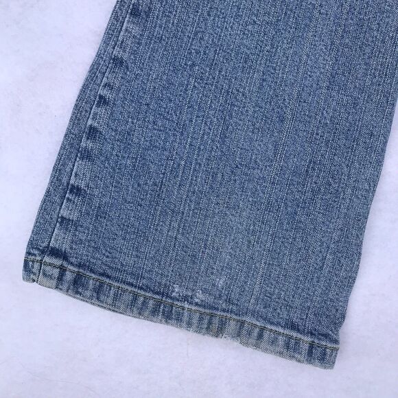 LEI Women Sz 5 Flare Bootcut Low Rise Jeans VTG Y2K Rainbow 90s grunge boho - Picture 7 of 13
